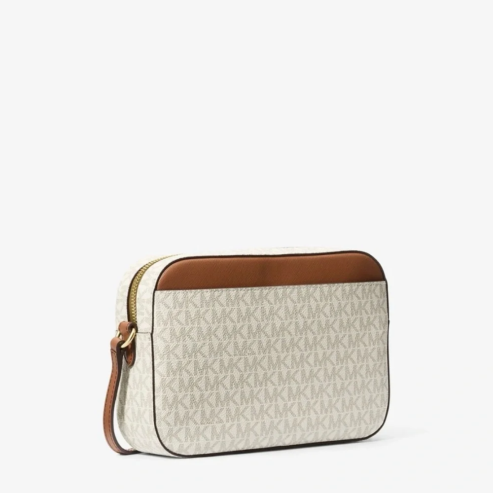 New Michael Kors Jet Set Large Logo Crossbody Bag